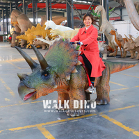 Sürülebilir Animatronik Dinozor - Ticari Oyun Alanları için Jetonlu Elektrikli Yürüyen Dinozor Binicisi