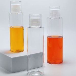 Wholesale Empty 150ml <b>200ml</b> Flat Shoulder Skincare Toner <b>Bottle</b> Lotion Plastic Pet Shampoo <b>Bottles</b> Cosmetics <b>Bottle</b> with Top Cap - Product Image 5