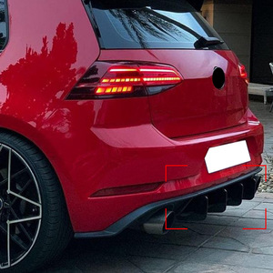 ดิฟฟิวเซอร์หลัง Volkswagen Golf 7.5 GTI สีดำด้าน สปอยเลอร์กันชนหลัง อะไหล่ตกแต่ง รุ่น 210 - Product Image 3