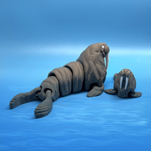 Figurine de famille de manchots imprimée en 3D Vashine, modèle d'animal arctique détaillé, cadeau écologique pour les collectionneurs et les amoureux de la nature - Product Image 2
