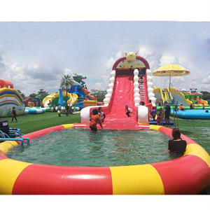 Château de glace pingouin parc aquatique en acier gonflable attractions plage rivière lac amusant jeux d'eau gonflables pour l'amusement - Product Image 6