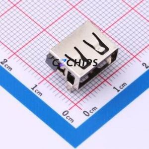 10.0 QC6.3 ZB <b>USB</b> <b>Connector</b> Bent Lead Through Hole <b>Connector</b> Type-A <b>USB</b> 2.0 Female Right Angle Insert - Product Image 1