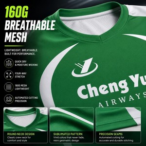 Completo da Calcio Retrò con Stampa Personalizzata di Alta Qualità della Fabbrica Chengyun, Set da Calcio Traspirante ad Asciugatura Rapida - Product Image 3