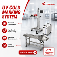 Máquina de Codificación Láser UV, Impresora de Marcado en Frío para Cinta de Embalaje Química, Plástico Redondo, PE, PVC, Tubería de HDPE