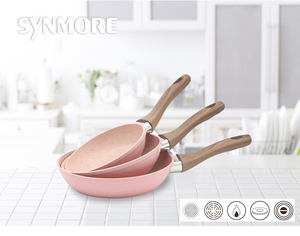 Sartén antiadherente de aleación de aluminio <span class=keywords><strong>forjado</strong></span>, sartén antiadherente para freír huevos, tortilla, bistec, cocina, sartén antiadherente - Product Image 3