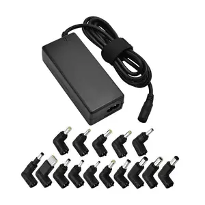 Carregador rápido multifuncional para laptop, carregador multifuncional de 90 W, adaptador universal de energia para laptop, carregador AC/DC, 15-20 V