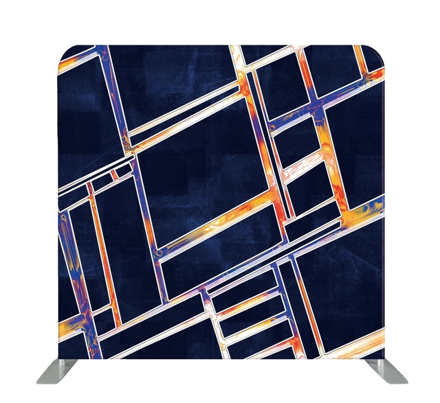Aluminum Alloy Tension Fabric Backdrop Stand for Party Wedding Photo Booth 8ft*8ft Customizable Printing & Color