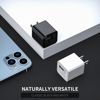Cargador de Pared USB, Adaptador de Bloque de Carga Rápida de 5W, Material para 11-14 Pro Max Mini R/S 6 Plus iPad, Accesorios de Viaje