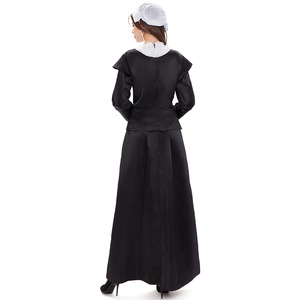 Disfraz Retro de Sirvienta de Castillo Campestre Francés en Blanco y Negro para Halloween, Carnaval, Fiesta, Cosplay, Vestido de Granja - Product Image 2