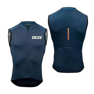Gilet de cyclisme unisexe professionnel de haute qualité, imperméable, coupe-vent, écologique, à séchage rapide, multi-poches, pour l'entraînement et les événements cyclistes - Product Image 3