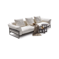Juego de sofás de cuero blanco genuino de diseño italiano, muebles de sala de estar, sofá cama de 3 plazas, sofás seccionales modernos, salón a la venta
