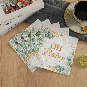 Oh Baby Printed Paper Napkins Square 330mm Baby Shower Disposable Tableware Party Decorations - Product Image 4