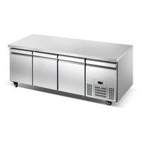 Fabricant de table de travail Banc de cuisine en acier inoxydable sous la table Coffre établi réfrigérateur congélateur pour aliments