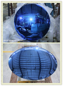 Miroir décoratif concave convexe de différentes couleurs avec cadre en acier inoxydable - Product Image 3