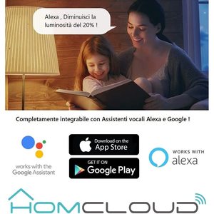 Ampoule LED intelligente Wi-Fi Homcloud A70 E27 11W 1050 lumens multicolore blanc CCT dimmable, contrôle par application, montage au plafond - Product Image 5