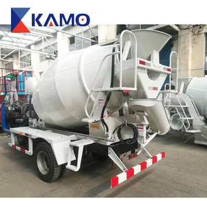 Truk Trailer efisiensi operasi tinggi Mixer beton memuat sendiri truk pengaduk beton semen pemuatan sendiri - Product Image 2