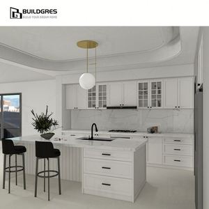 Buildgres Miễn Phí Thiết Kế Tùy Chỉnh Đồ Nội Thất Hiện Đại Thiết Lập Tiêu Chuẩn Trắng Bằng Gỗ Nhà Bếp Lưu Trữ Tủ Cho Biệt Thự Sản Xuất Tại Trung Quốc - Product Image 5