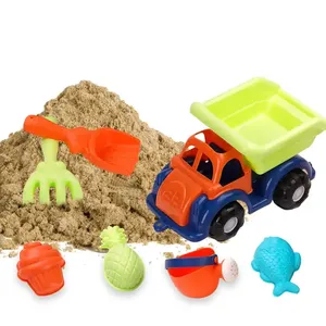 Children's beach toys set baby play sand digging sand children cassia beach car bucket hourglass shovel large size