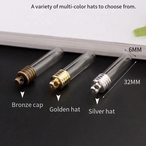 YIREPIN Venta al por mayor Colgante DIY de mini botella de vidrio para deseos con tapa roscada de 6MM, botella con diseño de arroz tallado, forma de corazón y estrella para fabricación de joyas - Product Image 4