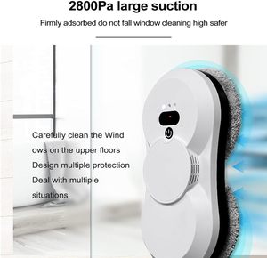 Robot de nettoyage de vitres intelligent 2800PA, automatique, pour plafonds et carrelages de grande hauteur, télécommande, détection intelligente, pour extérieur et usage domestique - Product Image 2