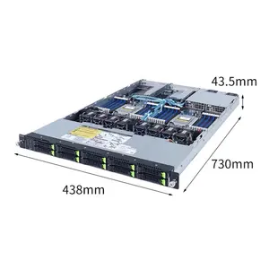 Giga-byte R182-Z93 1U /R282-Z93 2U Atom 서버 IPTV 스트리밍 서버 플라스틱 파이 플랫폼 서버