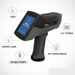 Spectromètre de décomposition par laser (LIBS) portable VELA, pistolet d'identification des métaux, largeur de bande spectrale 190 nm-700 nm - Product Image 4