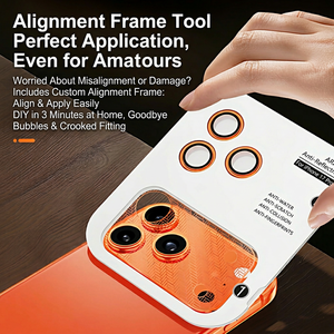 Pellicola Protettiva in Vetro Temperato AR+AF Antiriflesso Facile da Installare con Copertura <span class=keywords><strong>Fotocamera</strong></span> in Acciaio Inossidabile per <span class=keywords><strong>iPhone</strong></span> 17 <span class=keywords><strong>Pro</strong></span> <span class=keywords><strong>Max</strong></span> 16 - Product Image 5