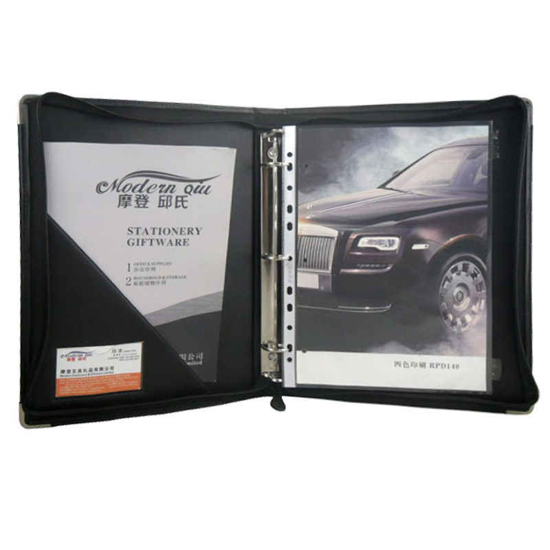 Профессиональная папка для документов формата А4 из искусственной кожи с 3 кольцами