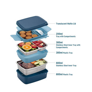 Boîte à Lunch pour adultes et enfants, <span class=keywords><strong>lave</strong></span>-<span class=keywords><strong>vaisselle</strong></span> en acier inoxydable, Bento, meilleure vente <span class=keywords><strong>2022</strong></span> - Product Image 3