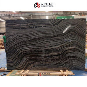 Phiến Đá Cẩm Thạch Xám Sóng Bạc Trực Tiếp Từ Nhà Máy Khu Rừng Nhiệt Đới Đá Cẩm Thạch Đen Như Chớp Đá Hoa Hồng Đá Cẩm Thạch Tấm Gạch Đen - Product Image 4