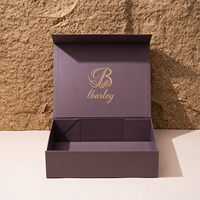 Boîte à perruque magnétique pliable personnalisée, emballage plat pour extensions de cheveux avec logo, boîte d'emballage pour perruque