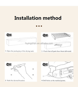 Appendiabiti pieghevole in metallo personalizzabile <span class=keywords><strong>per</strong></span> interni/esterni a parete pieghevole ganci <span class=keywords><strong>per</strong></span> asciugatrice pieghevole stendino pieghevole - Product Image 4