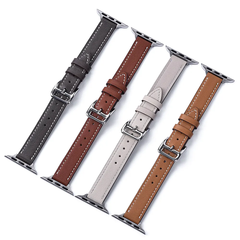 JUELONG Premium Slim Leather Watch Band Vintage Women Leather Watch Strap For Watch SE Series 7654321