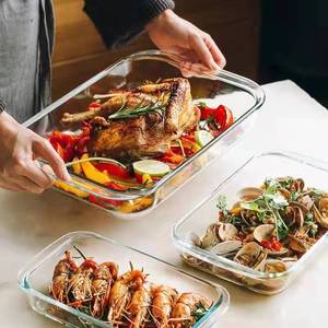 Plateau de cuisson domestique <span class=keywords><strong>en</strong></span> <span class=keywords><strong>verre</strong></span> résistant à la chaleur Four à micro-ondes Navire de chauffage spécialisé <span class=keywords><strong>Plat</strong></span> <span class=keywords><strong>rectangulaire</strong></span> à haute teneur <span class=keywords><strong>en</strong></span> borosilicate - Product Image 5