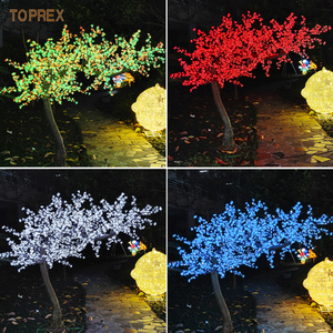 Arbre à fleurs <span class=keywords><strong>de</strong></span> cerisier LED TOPREX IP65 étanche à changement <span class=keywords><strong>de</strong></span> couleur RGB avec télécommande CE ROHS pour la décoration d'entrée d'hôtel - Product Image 3