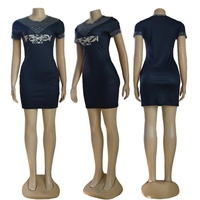 Ropa de Lujo de Moda para Mujer, Verano 2024, Nuevos Vestidos de Moda para Damas, Faldas Cortas Tipo Lápiz Estampadas Casuales
