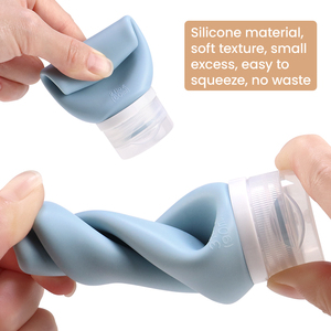 2/3 oz Silicone <b>Hand</b> Sanitizer Travel Size Bottle <b>Refillable</b> Toiletry Container Mini Portable Reusable Squeeze Liquid <b>Soap</b> Tubes - Product Image 4