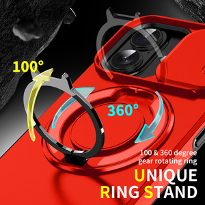 Étui de téléphone unique de luxe avec anneau rotatif magnétique antichoc électroplaqué pour la série 100, visionnement adaptatif à <span class=keywords><strong>360</strong></span> degrés - Product Image 3