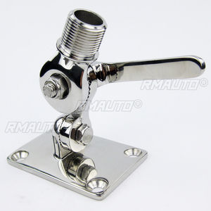 Support de base réglable à double axe pour antenne VHF marine en acier inoxydable 316 pour bateaux - Product Image 1