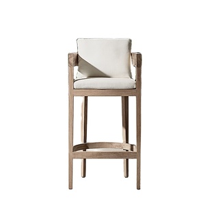 Juegos de jardín FERELY, muebles de teca de lujo para exteriores, muebles de jardín, silla de jardín, silla de Bar de madera maciza - Product Image 4