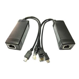 Energía sobre Ethernet Micro <span class=keywords><strong>USB</strong></span> macho de 48V a 5V 2A 10W activo POE Splitter - Product Image 1