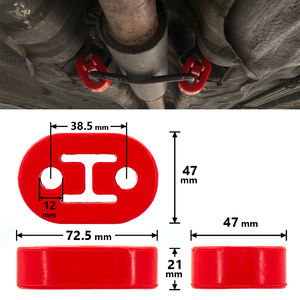 Universal 12MM 2 Löcher Polyurethan Auspuff/Schall dämpfer SHORT HANGERS Universal Schall dämpfer Kleiderbügel Isolator - Product Image 5