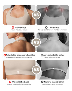 Reggiseno Sportivo Traspirante Vractive con Logo Personalizzato, Spalline Rimovibili, Supporto Medio, Fascia Elastica per Yoga e Palestra - Product Image 3