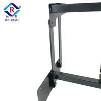 Mécanisme de levage de table à ressort à gaz unique B04-2H Installation facile Support stable Table basse pliante réglable à cadre en métal