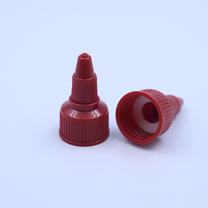 Tapa de plástico roja con boquilla larga y punta, 20/410, 24/410, 28/410, tapa giratoria de plástico para alimentos - Product Image 3