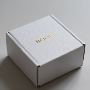 Boîte d'expédition écologique réutilisable en carton ondulé avec logo personnalisé imprimé, pelliculage brillant, revêtement UV pour livres - Product Image 1