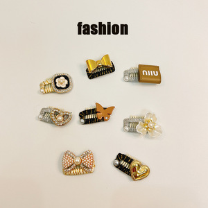 Hair <b>Clips</b> Alloy Resin 3cm Heart Butterfly Flower Pearl Rectangle Decorate Daily Use - Product Image 5