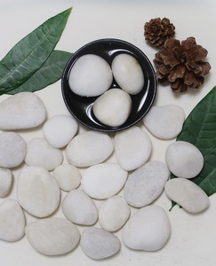 Vendedor caliente guijarros naturales blancos guijarros mate no pulidos para la decoración del tanque de peces del camino del jardín - Product Image 4