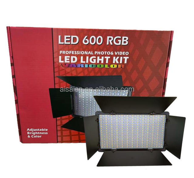 Guangdong Factory Professional Photo & Video Led-light Kit Led 800 RGB/ LED 600 RGB