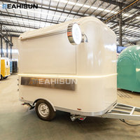 Remorque Alimentaire Mobile, Camion-Boutique Salon/Food Trailer pour Burgers, Mini Bar à Concession, Food Truck à Glaces Europe